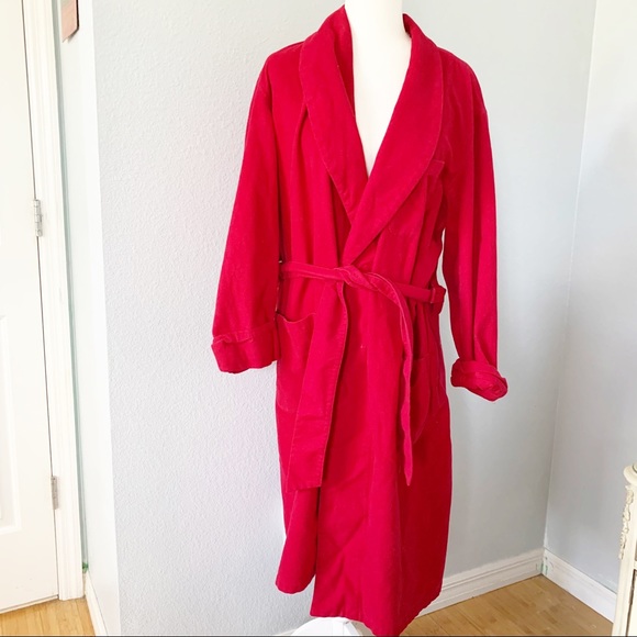 L.L. Bean Other Vintage Ll Bean Red Flannel Robe Size Medium Poshmark